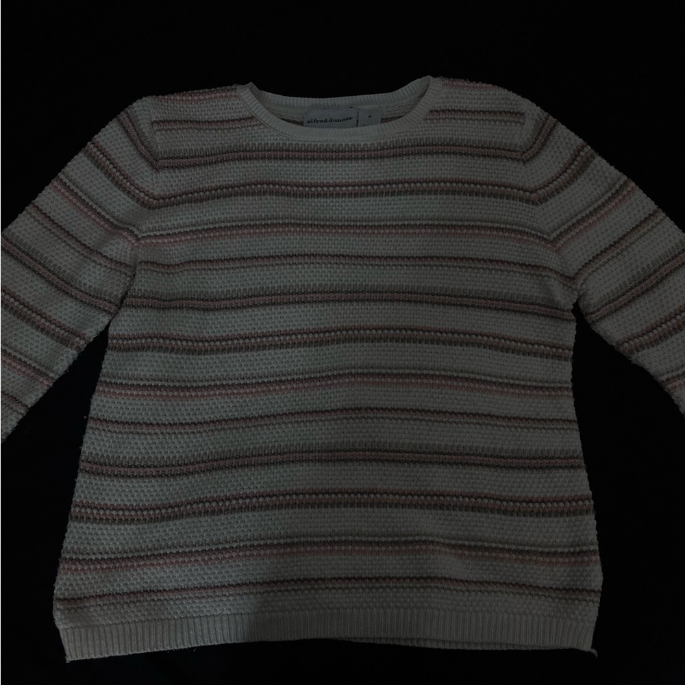 knitted striped sweater